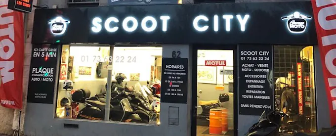La façade de la boutique Scoot City